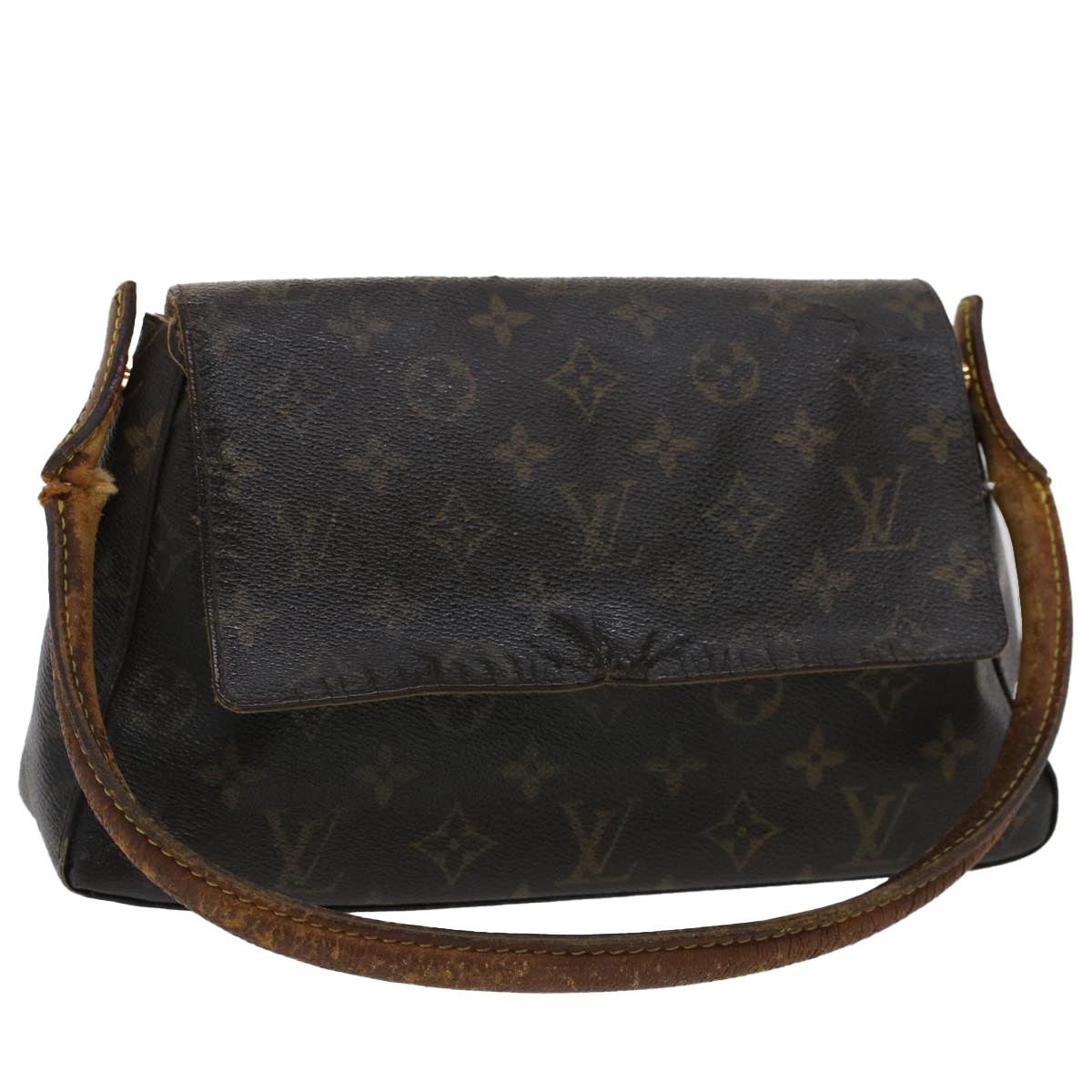 LOUIS VUITTON Monogram Mini Looping Shoulder Bag M51147 LV Auth bs7334