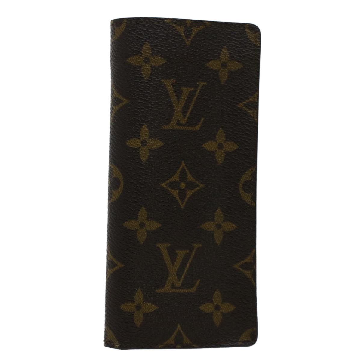 LOUIS VUITTON Monogram Etui Lunette Simple Glasses Case M62962 LV Auth bs7362