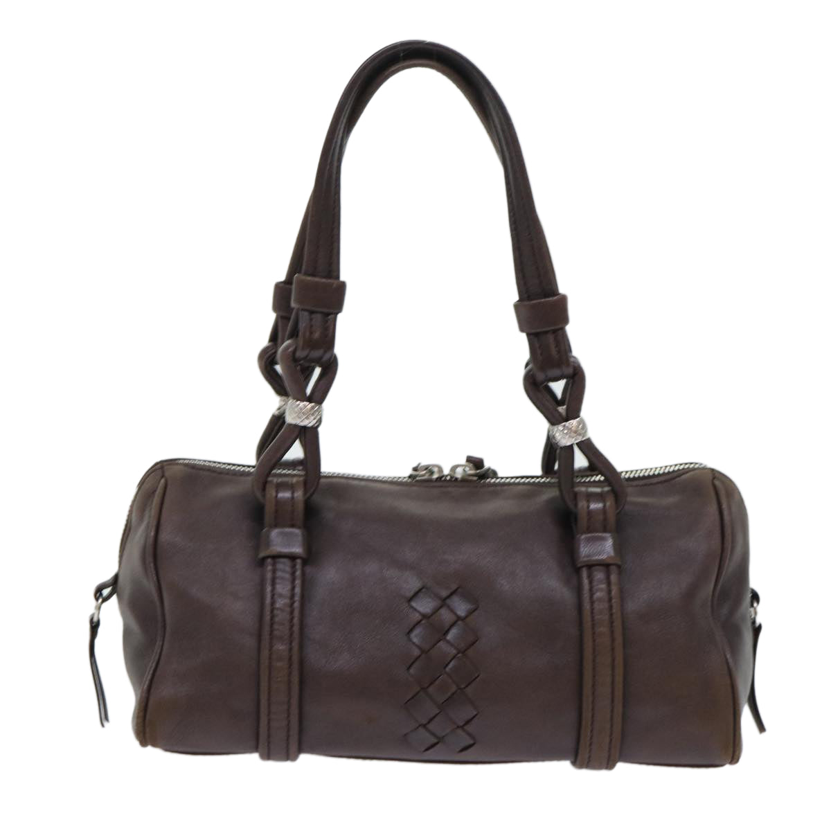 BOTTEGAVENETA Shoulder Bag Leather Brown Auth bs7385 - 0