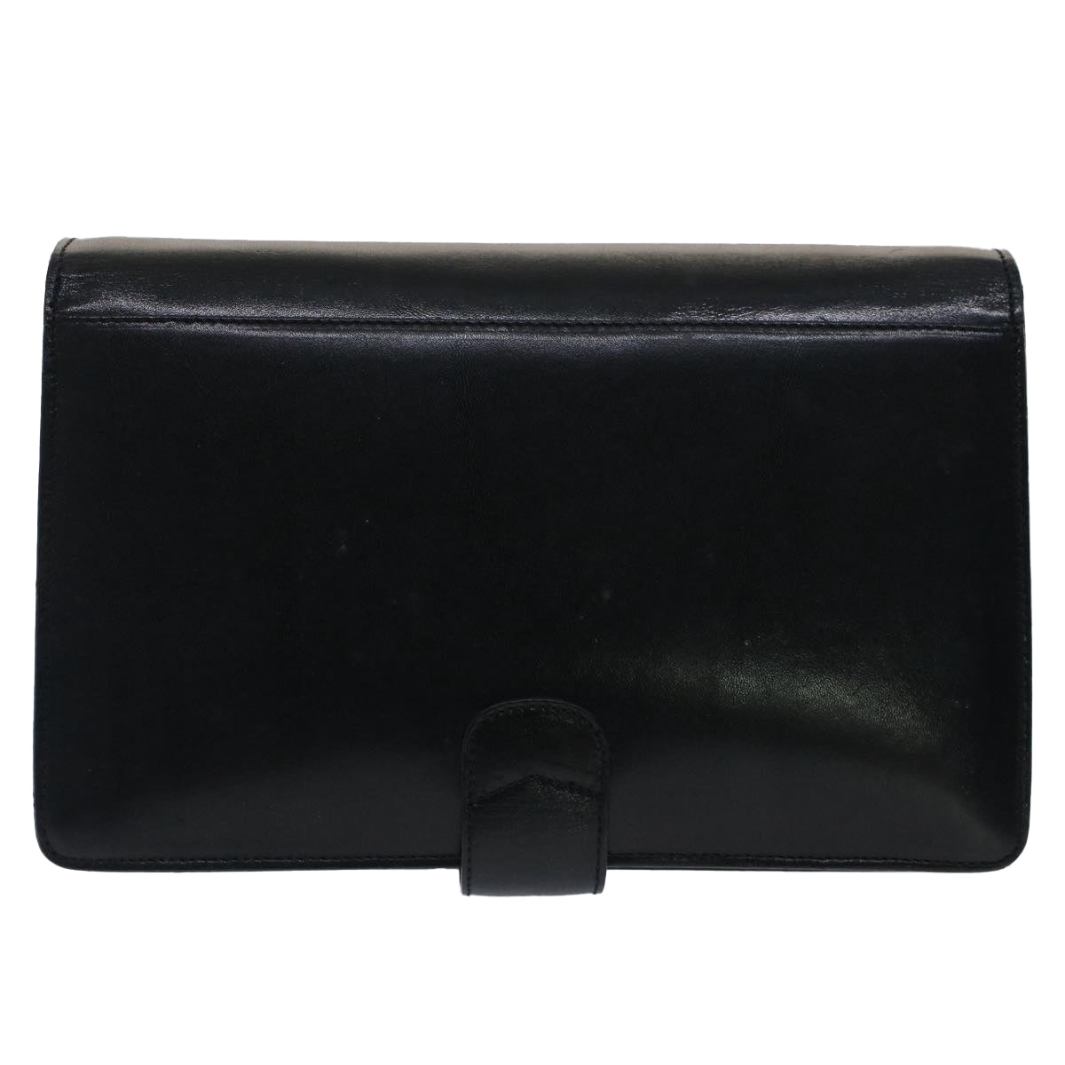 BALLY Clutch Bag Leather Black Auth bs7387 - 0