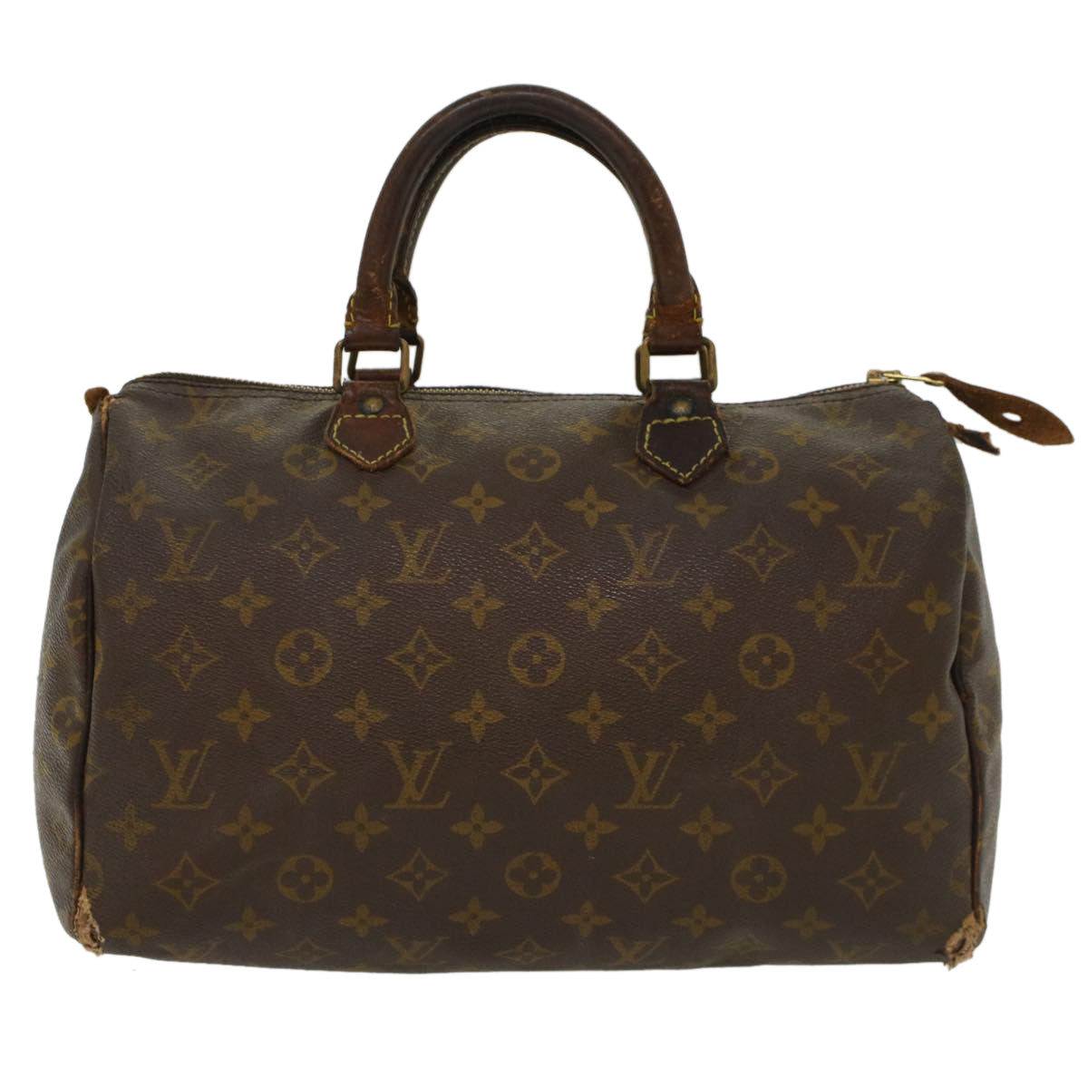 LOUIS VUITTON Monogram Speedy 30 Hand Bag M41526 LV Auth bs7397