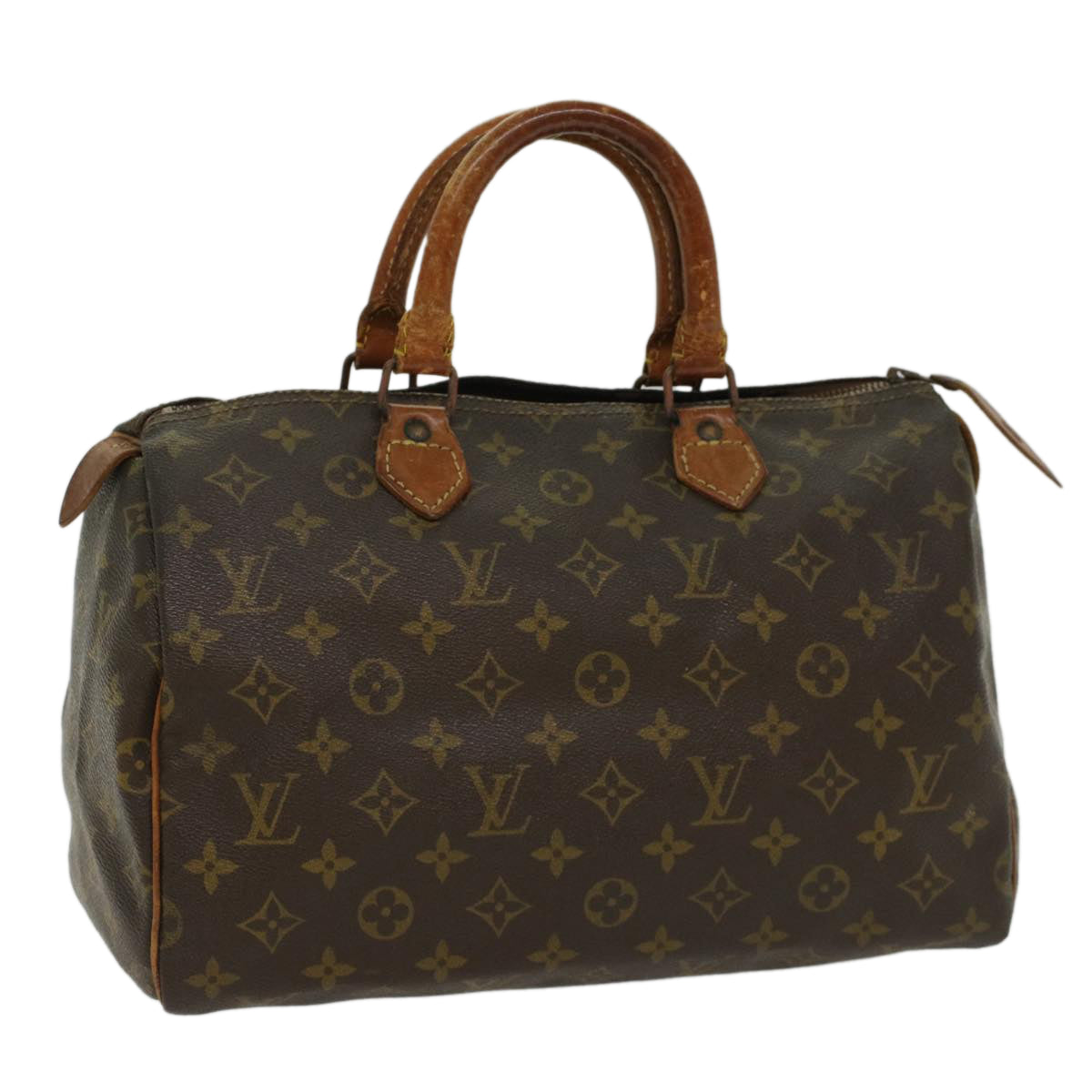 LOUIS VUITTON Monogram Speedy 30 Hand Bag M41526 LV Auth bs7401