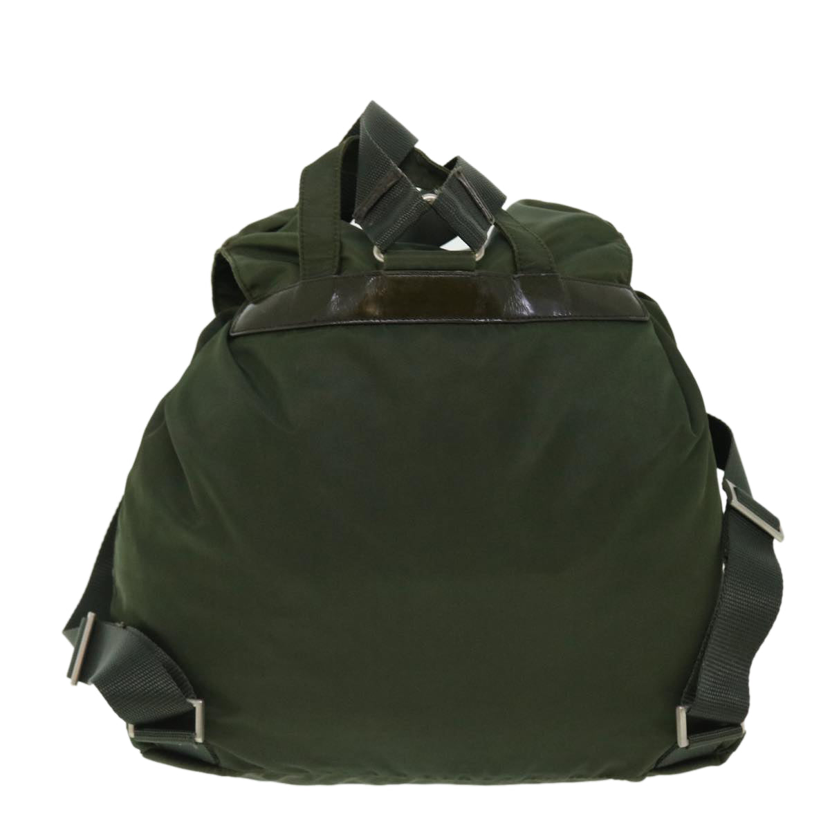 PRADA Backpack Nylon Khaki Auth bs7430