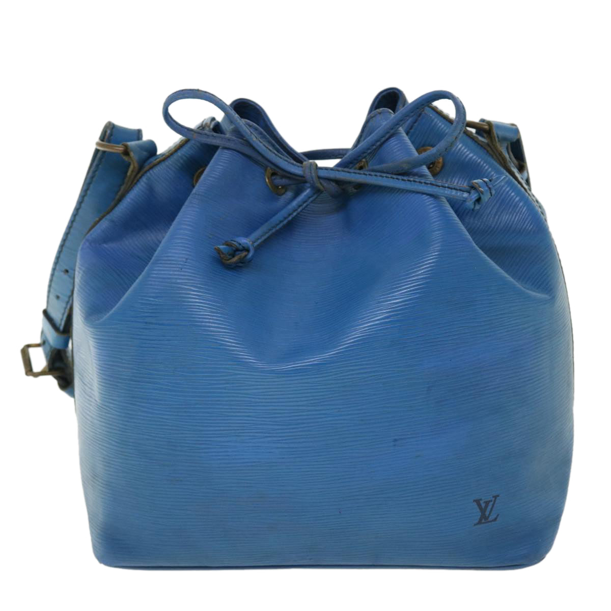 LOUIS VUITTON Epi Petit Noe Shoulder Bag Blue M44105 LV Auth bs7432