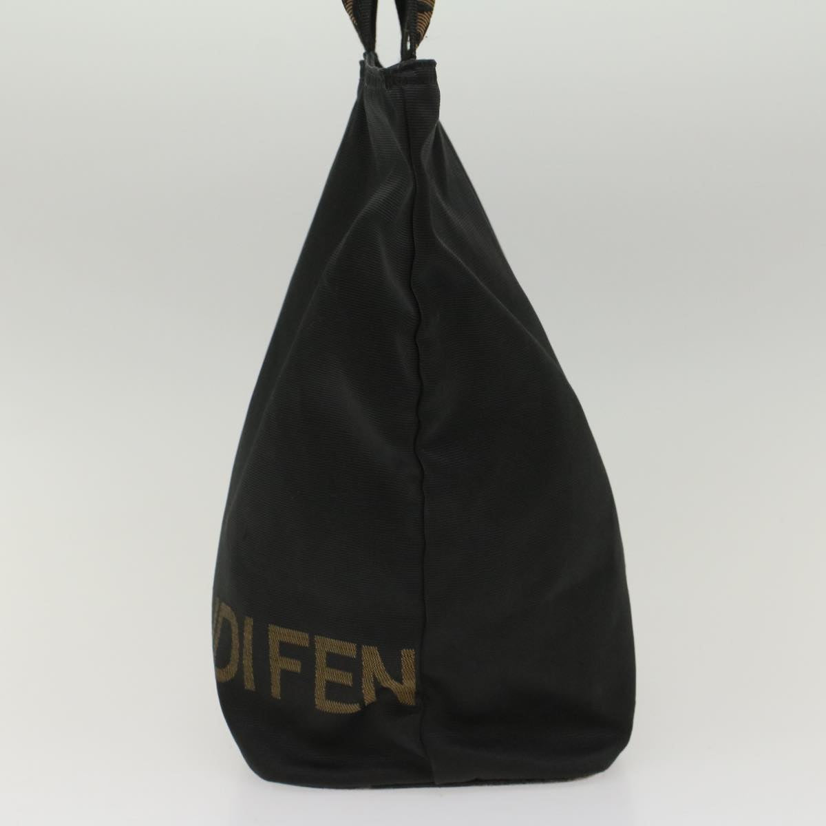 FENDI Tote Bag Nylon Black Auth bs7442