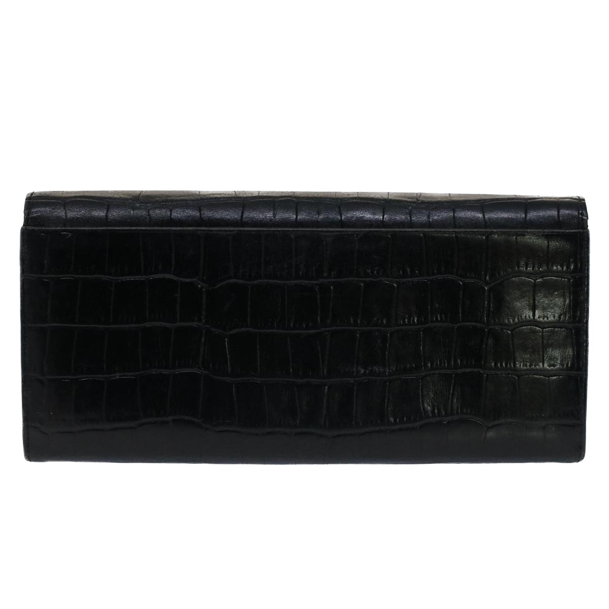 SAINT LAURENT Wallet Leather 3Set Black Auth bs7465