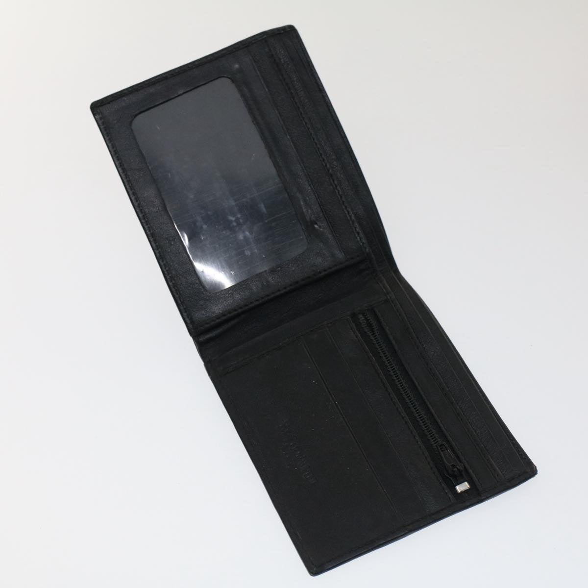 SAINT LAURENT Wallet Leather 3Set Black Auth bs7465