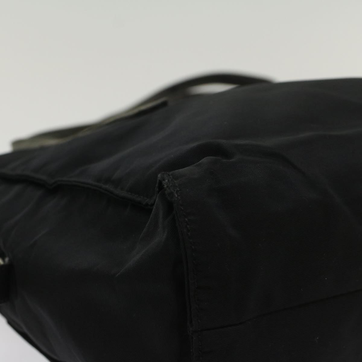 PRADA Shoulder Bag Nylon Black Auth bs7492