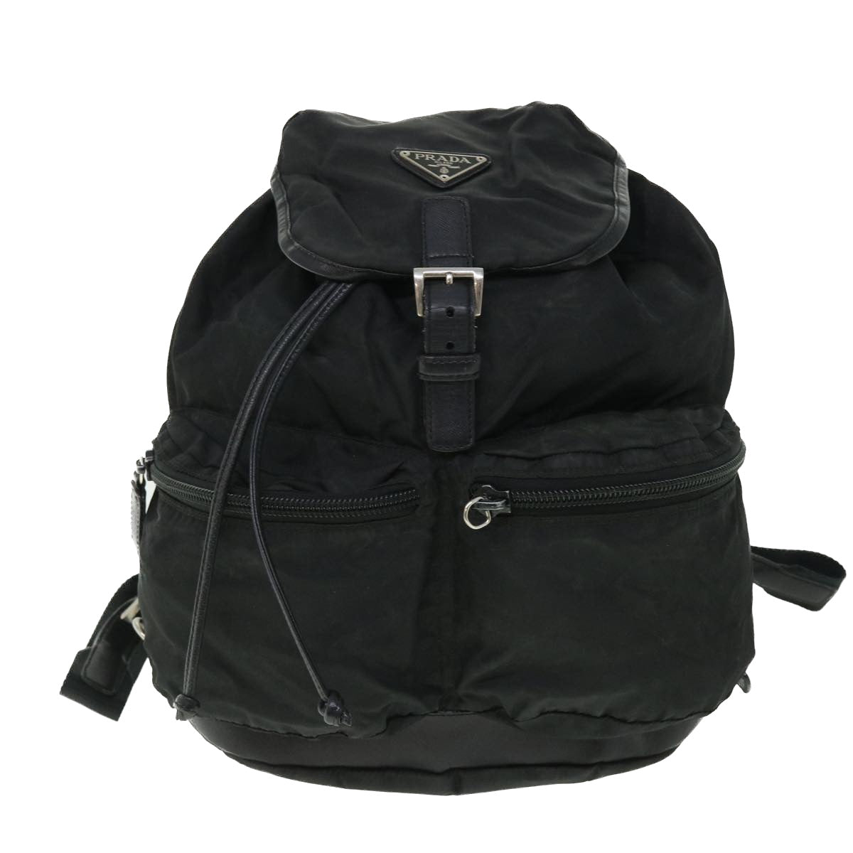 PRADA Backpack Nylon Black Auth bs7497