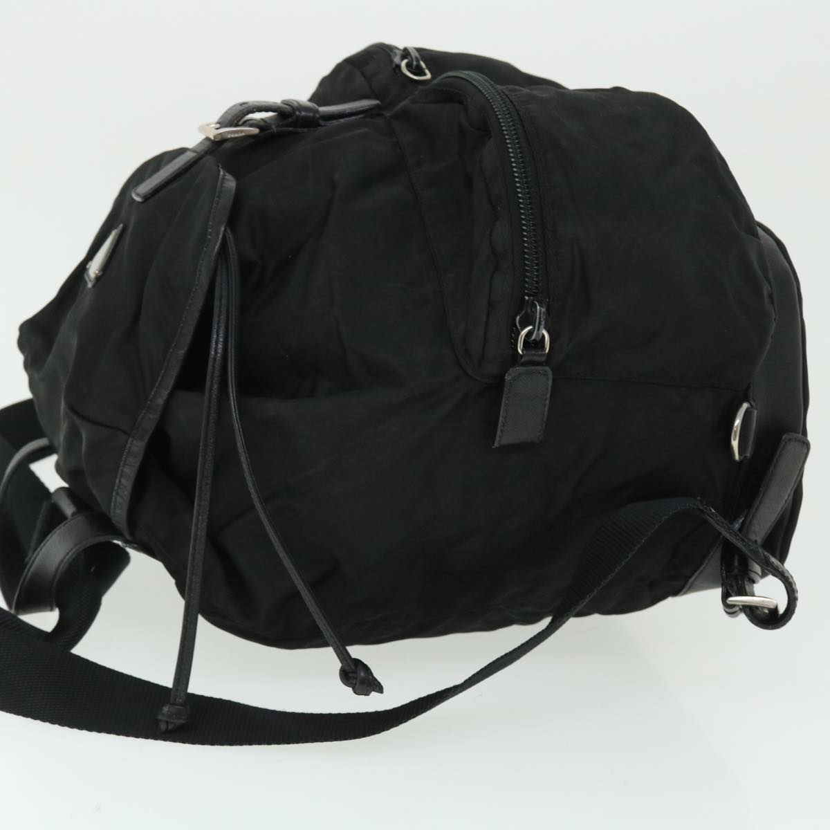 PRADA Backpack Nylon Black Auth bs7497