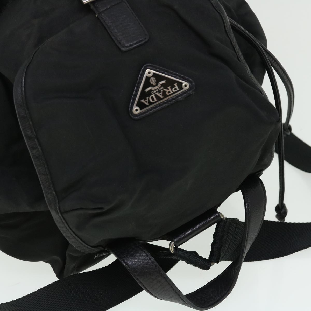 PRADA Backpack Nylon Black Auth bs7497