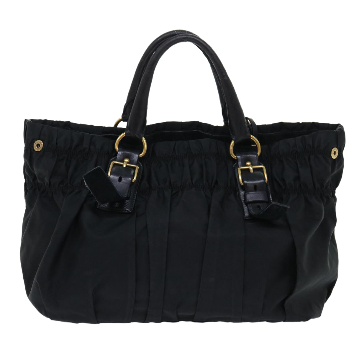 PRADA Hand Bag Nylon Black Auth bs7499 - 0