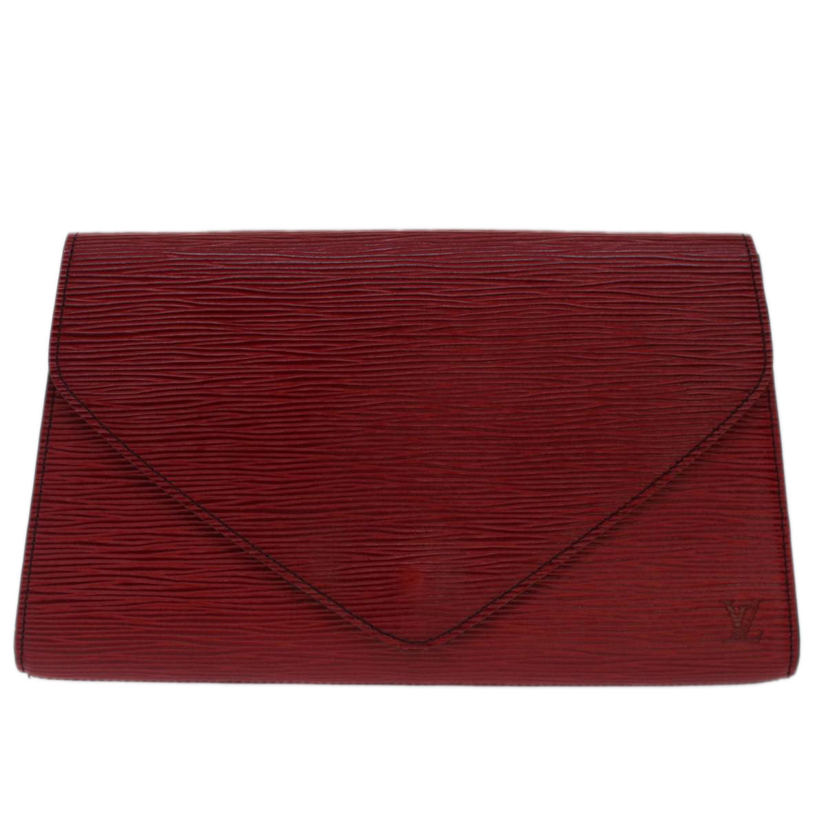 LOUIS VUITTON Epi Art Deco Clutch Bag Red M52637 LV Auth bs7510