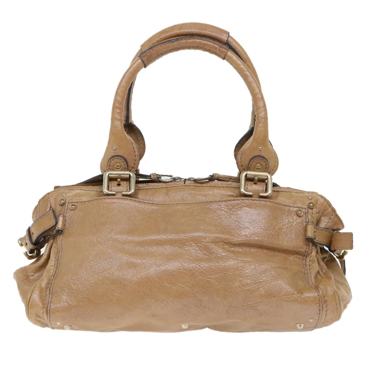 Chloe Paddington Hand Bag Leather Brown 04-07-532 Auth bs7515 - 0