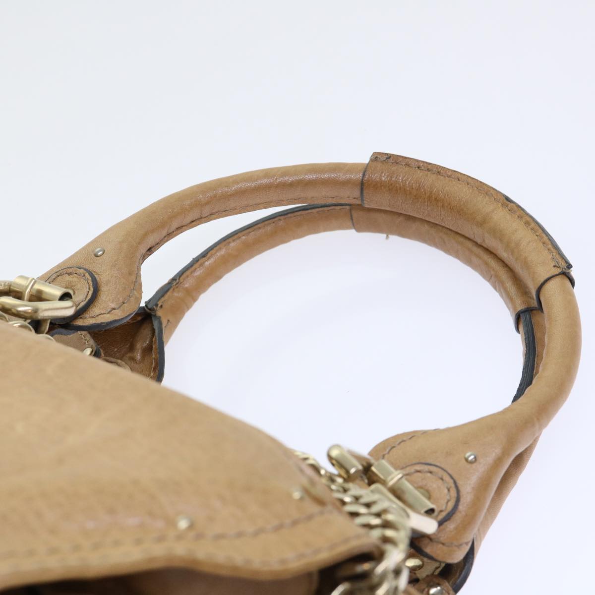 Chloe Paddington Hand Bag Leather Brown 04-07-532 Auth bs7515