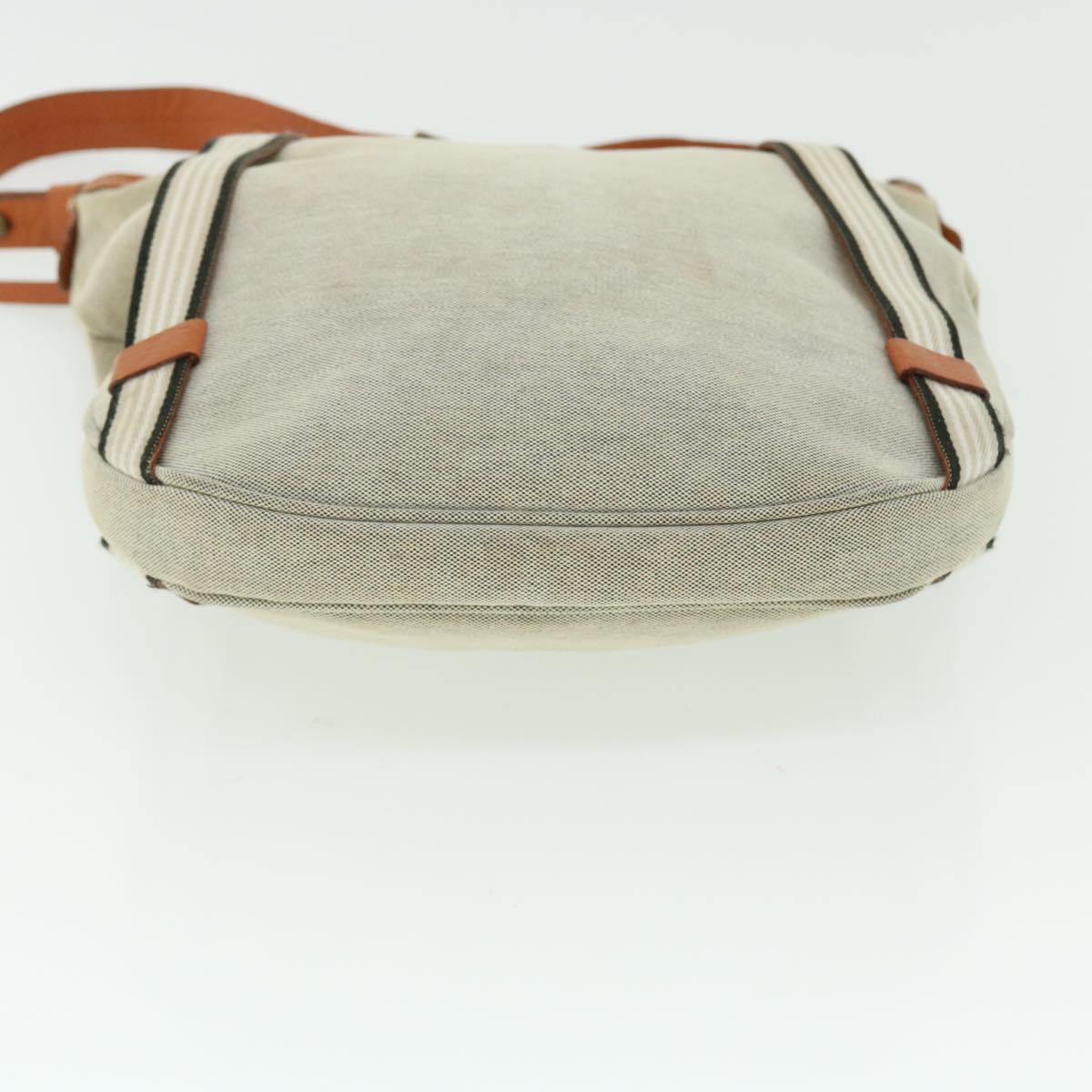 BURBERRY Blue Label Shoulder Bag Canvas Beige Auth bs7535