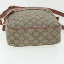 GUCCI GG Canvas Shoulder Bag PVC Leather Beige 233268 Auth bs7541-5