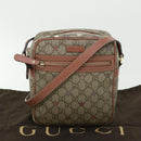 GUCCI GG Canvas Shoulder Bag PVC Leather Beige 233268 Auth bs7541-12