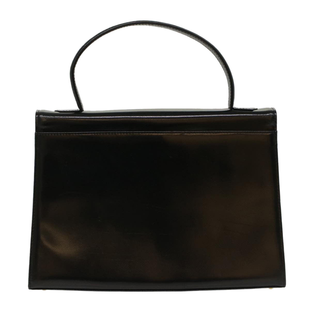SAINT LAURENT Shoulder Bag Leather Black Auth bs7542 - 0