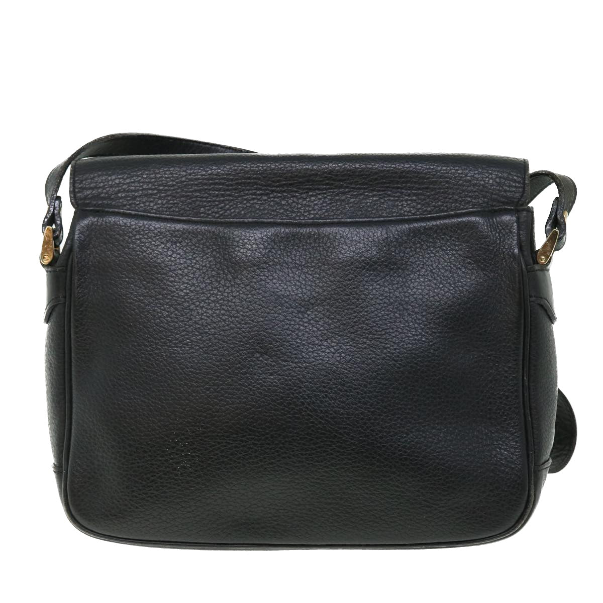 Burberrys Shoulder Bag Leather Black Auth bs7547 - 0