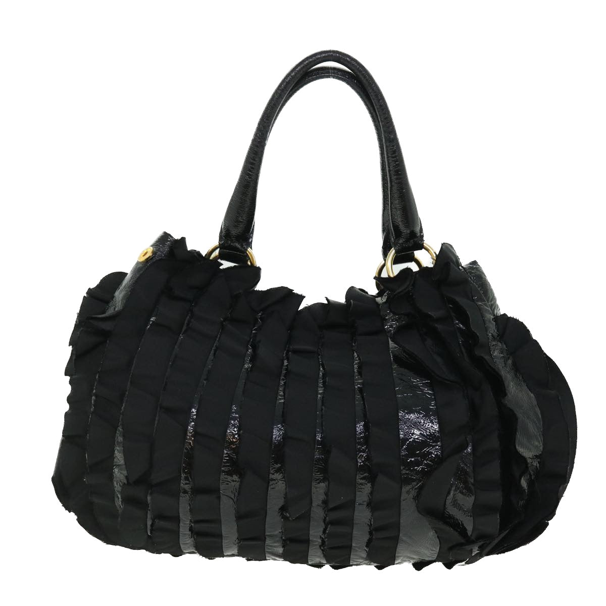 PRADA Shoulder Bag Nylon Black Auth bs7559