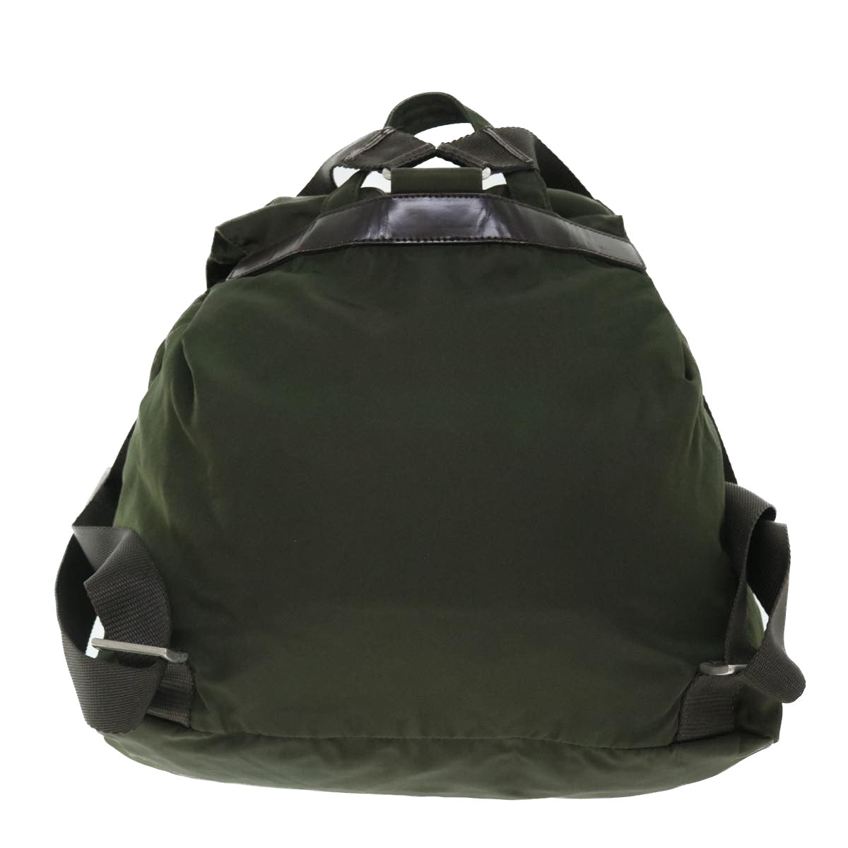 PRADA Backpack Nylon Khaki Auth bs7575