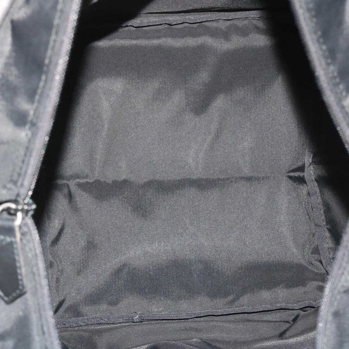 Burberrys Nova Check Blue Label Hand Bag Nylon Gray Auth bs7584
