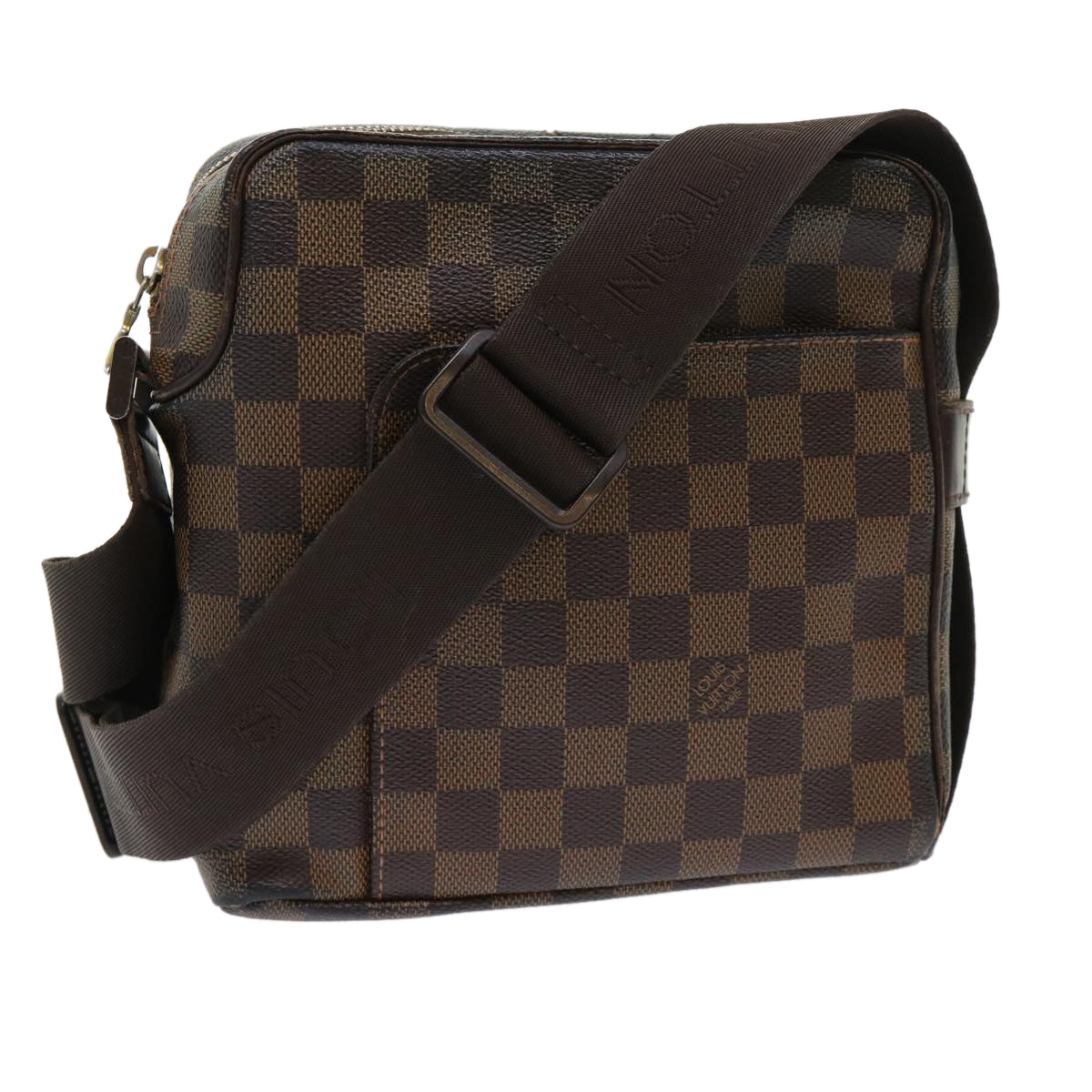 LOUIS VUITTON Damier Ebene Olaf PM Shoulder Bag N41442 LV Auth bs7590