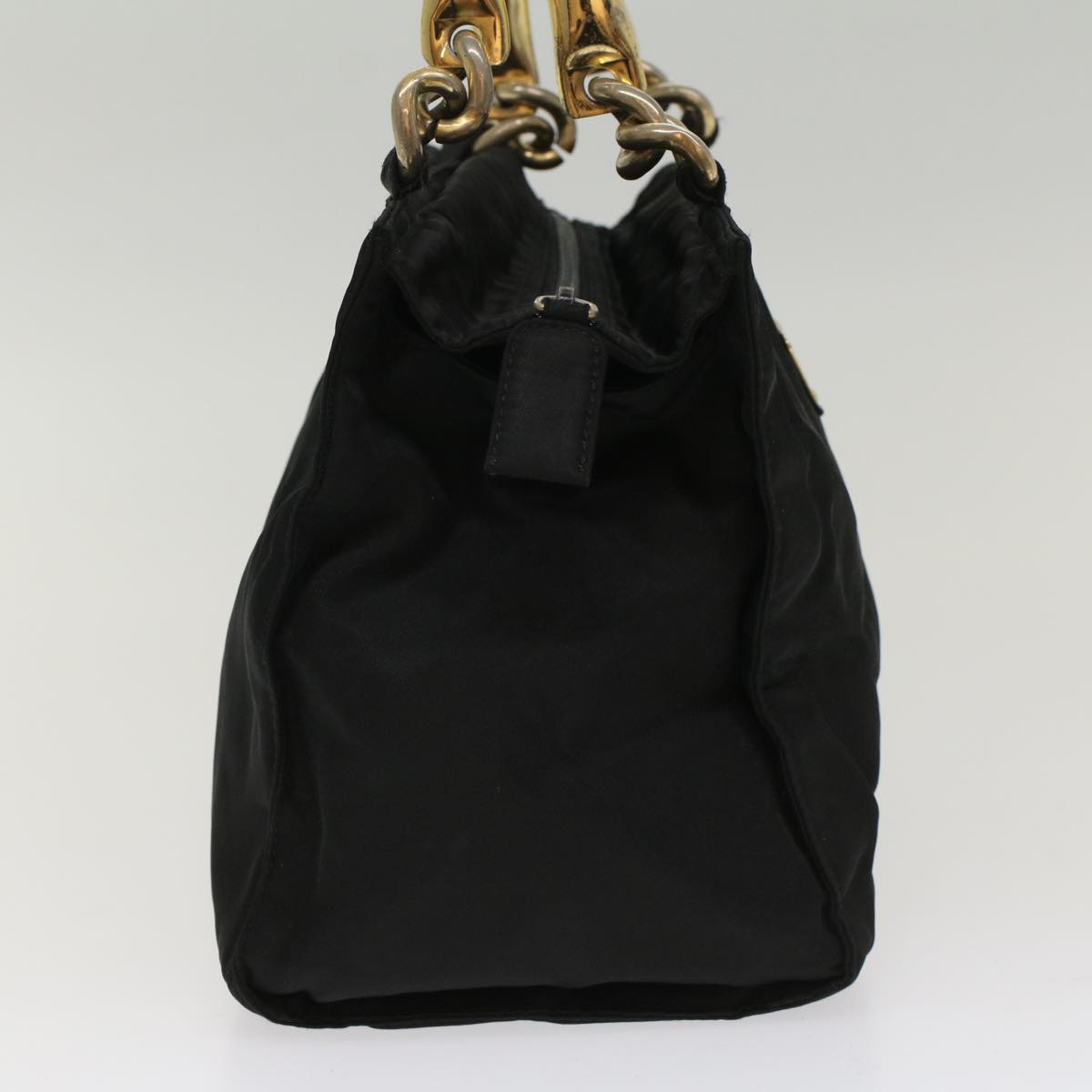 PRADA Hand Bag Nylon Black Auth bs7611