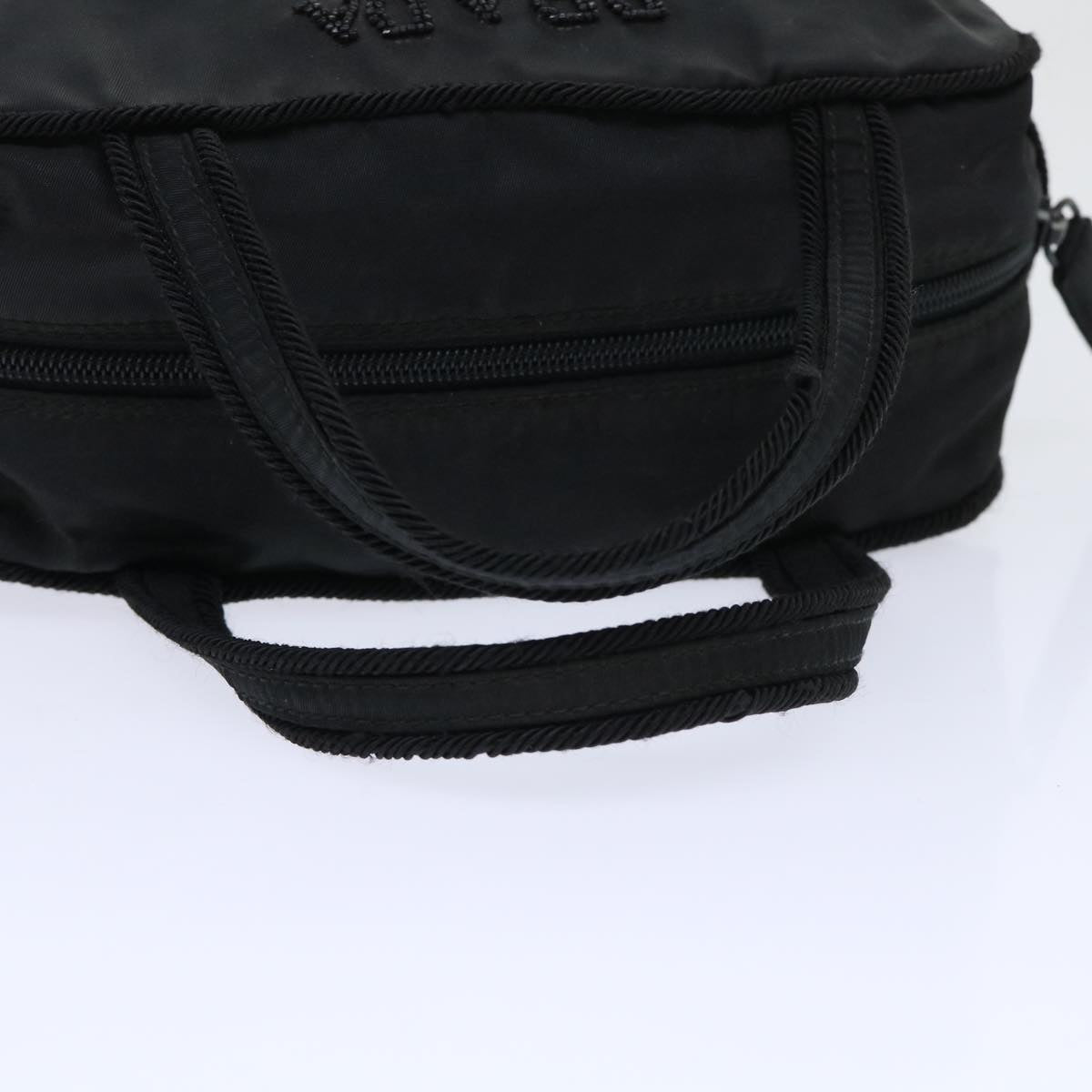 PRADA Hand Bag Nylon Black Auth bs7614