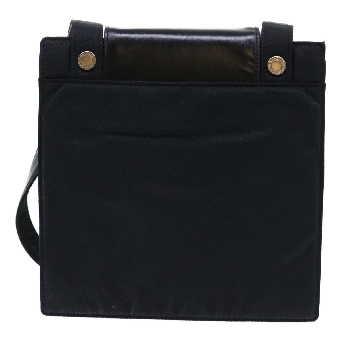 BVLGARI Shoulder Bag Nylon Black Auth bs7633 - 0