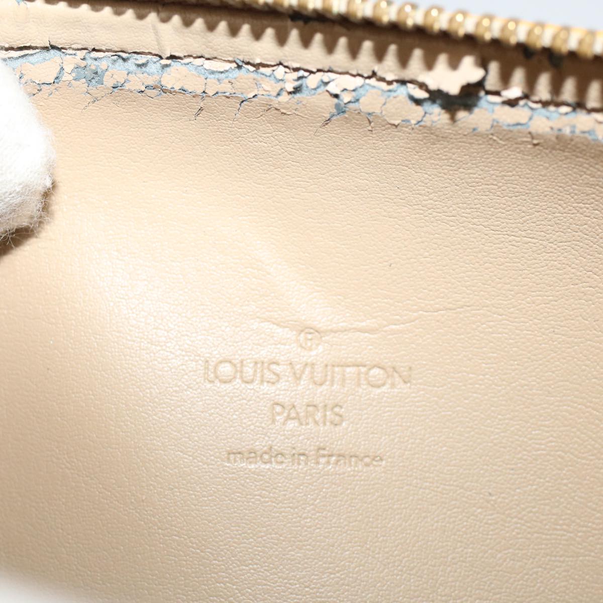 LOUIS VUITTON Monogram Vernis Bedford Hand Bag Beige M91006 LV Auth bs7636