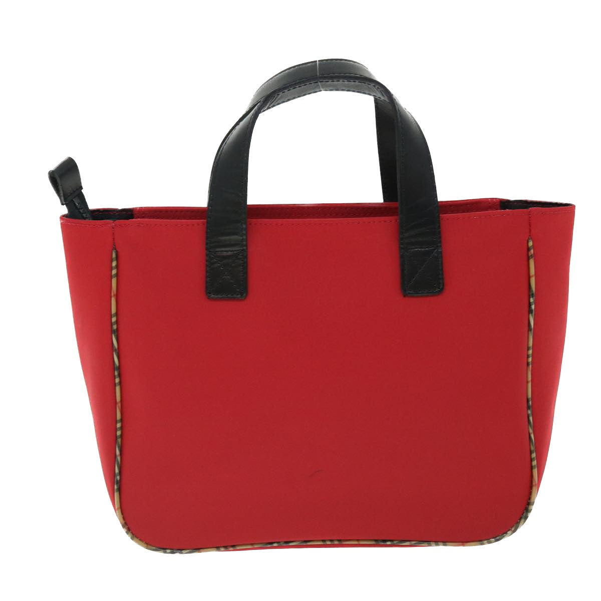 BURBERRY Hand Bag Nylon Red Auth bs7648 - 0