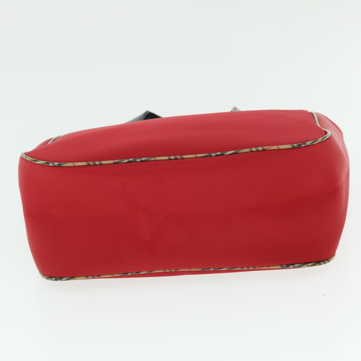 BURBERRY Hand Bag Nylon Red Auth bs7648