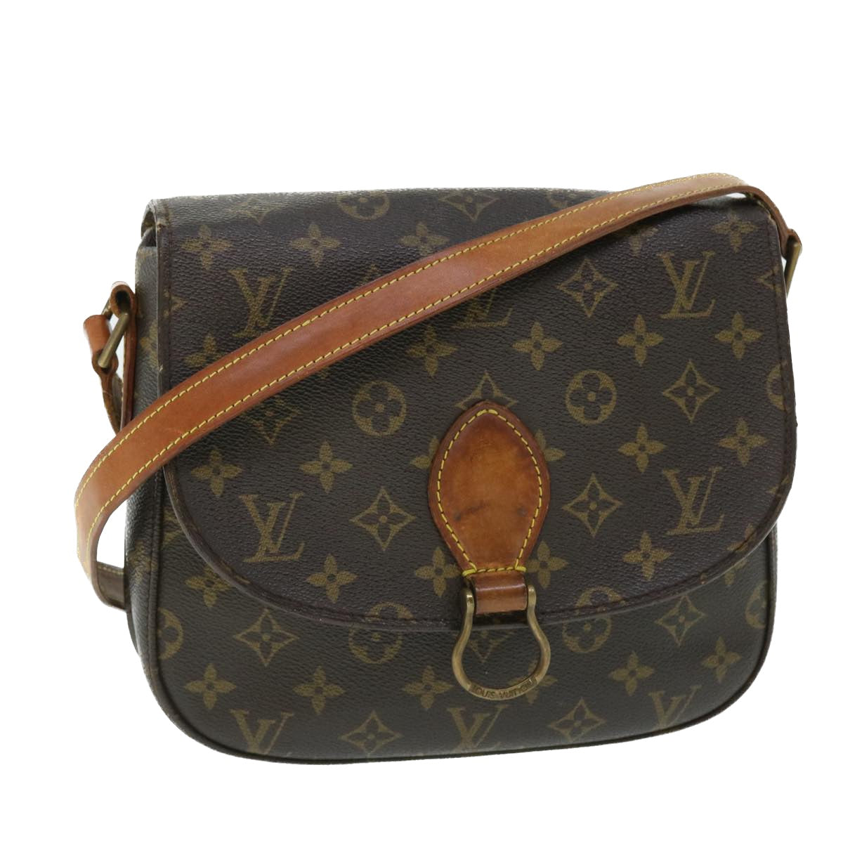 LOUIS VUITTON Monogram Saint Cloud GM Shoulder Bag M51242 LV Auth bs7691