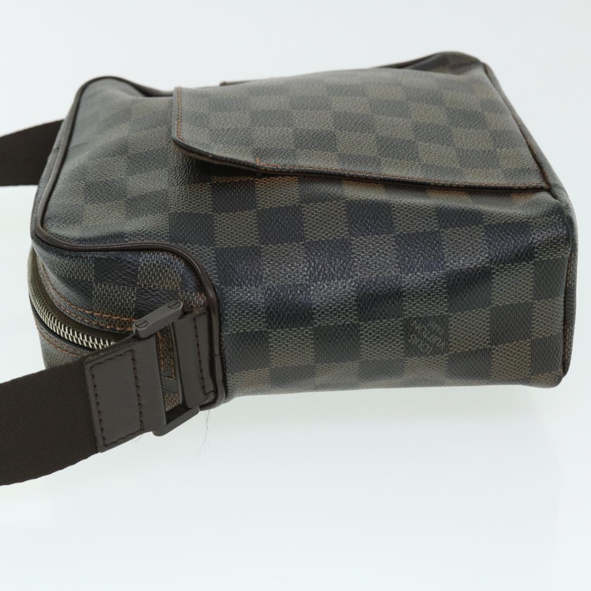 LOUIS VUITTON Damier Ebene Olaf PM Shoulder Bag N41442 LV Auth bs7693