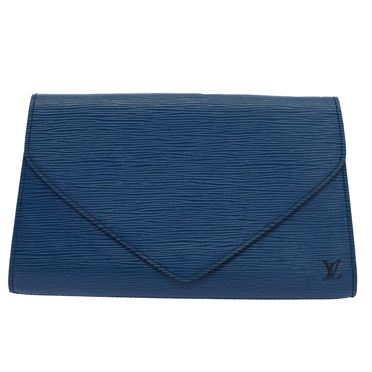 LOUIS VUITTON Epi Art Deco Clutch Bag Blue M52635 LV Auth bs7725 - 0