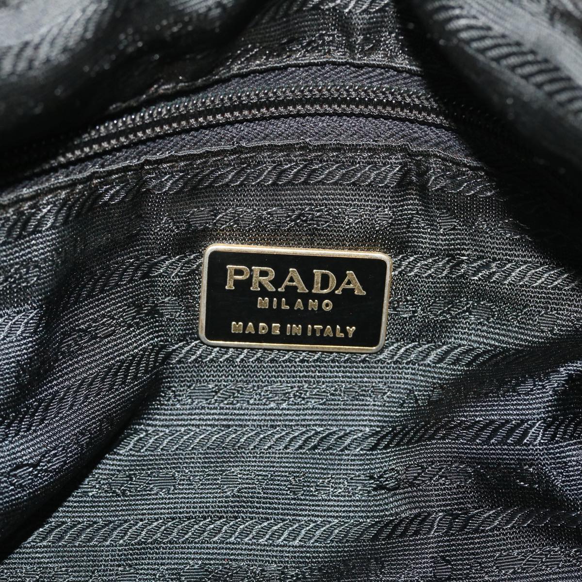 PRADA Shoulder Bag Nylon 2Set Black Auth bs7759