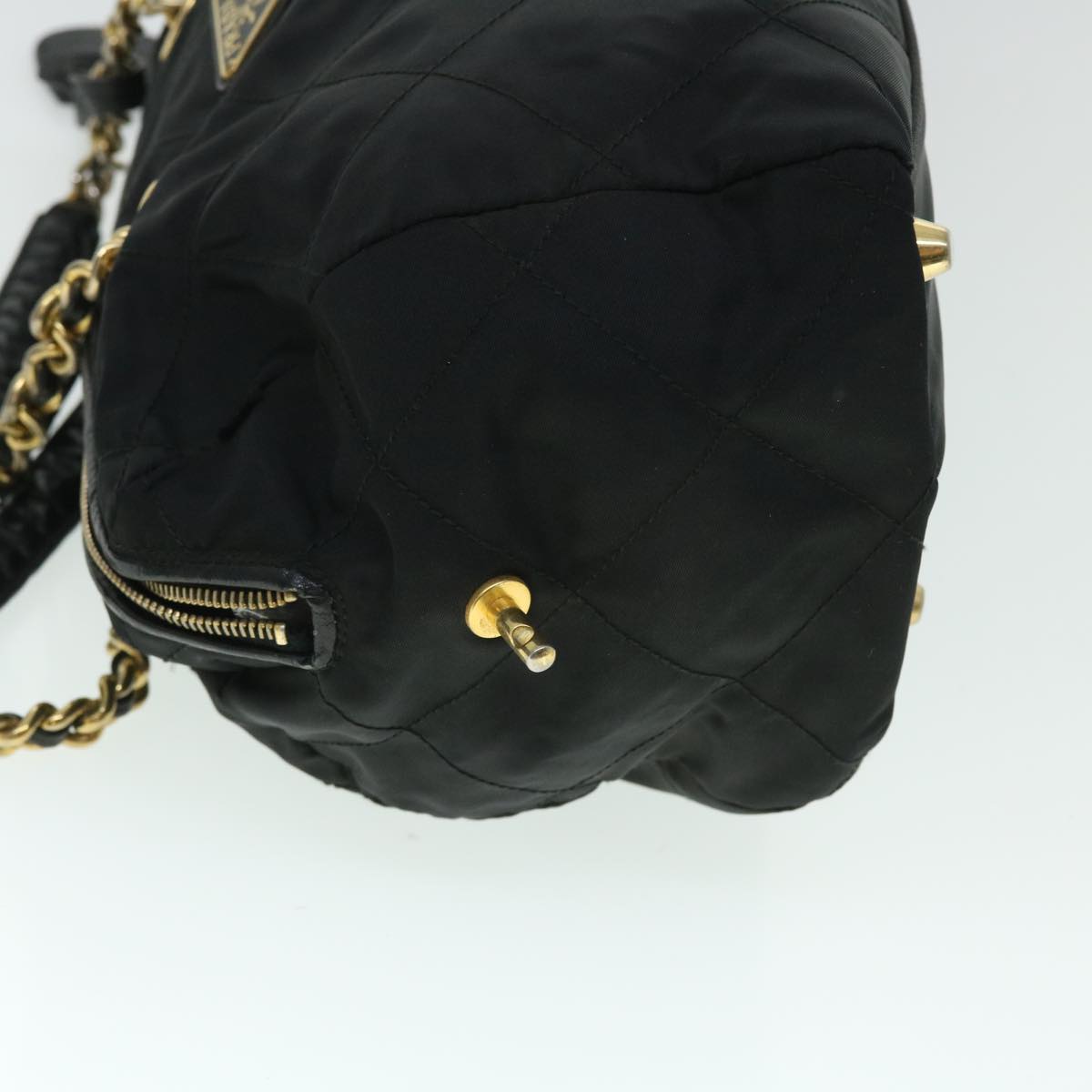 PRADA Shoulder Bag Nylon 2Set Black Auth bs7759