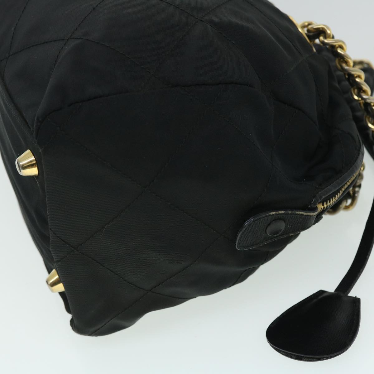 PRADA Shoulder Bag Nylon 2Set Black Auth bs7759