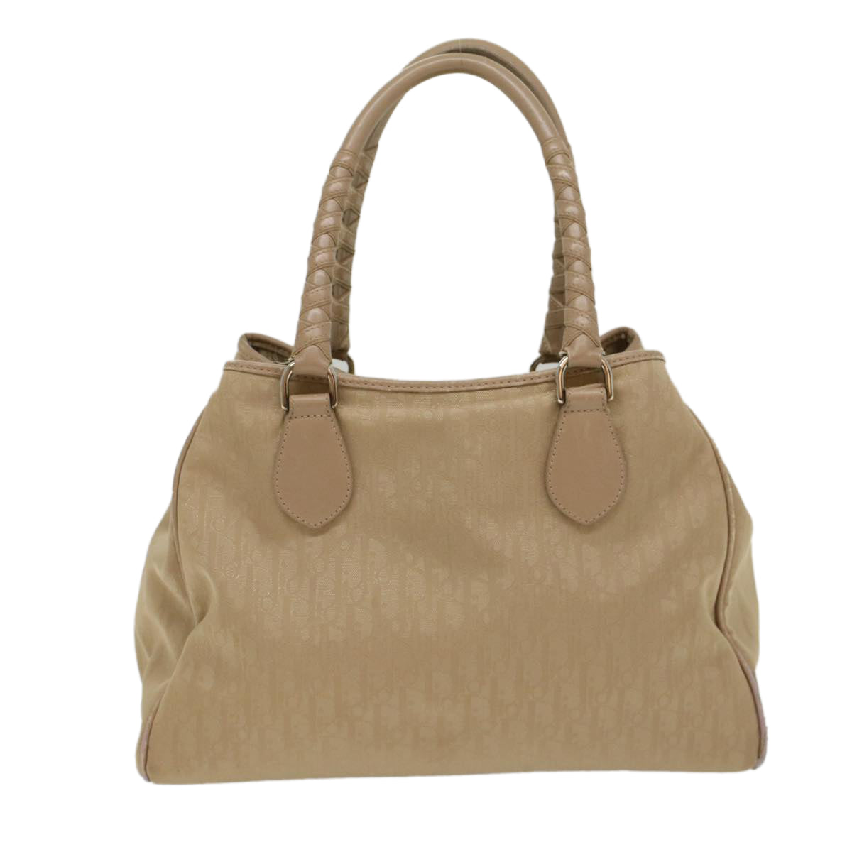 Christian Dior Trotter Canvas Shoulder Bag Beige Auth bs7762 - 0