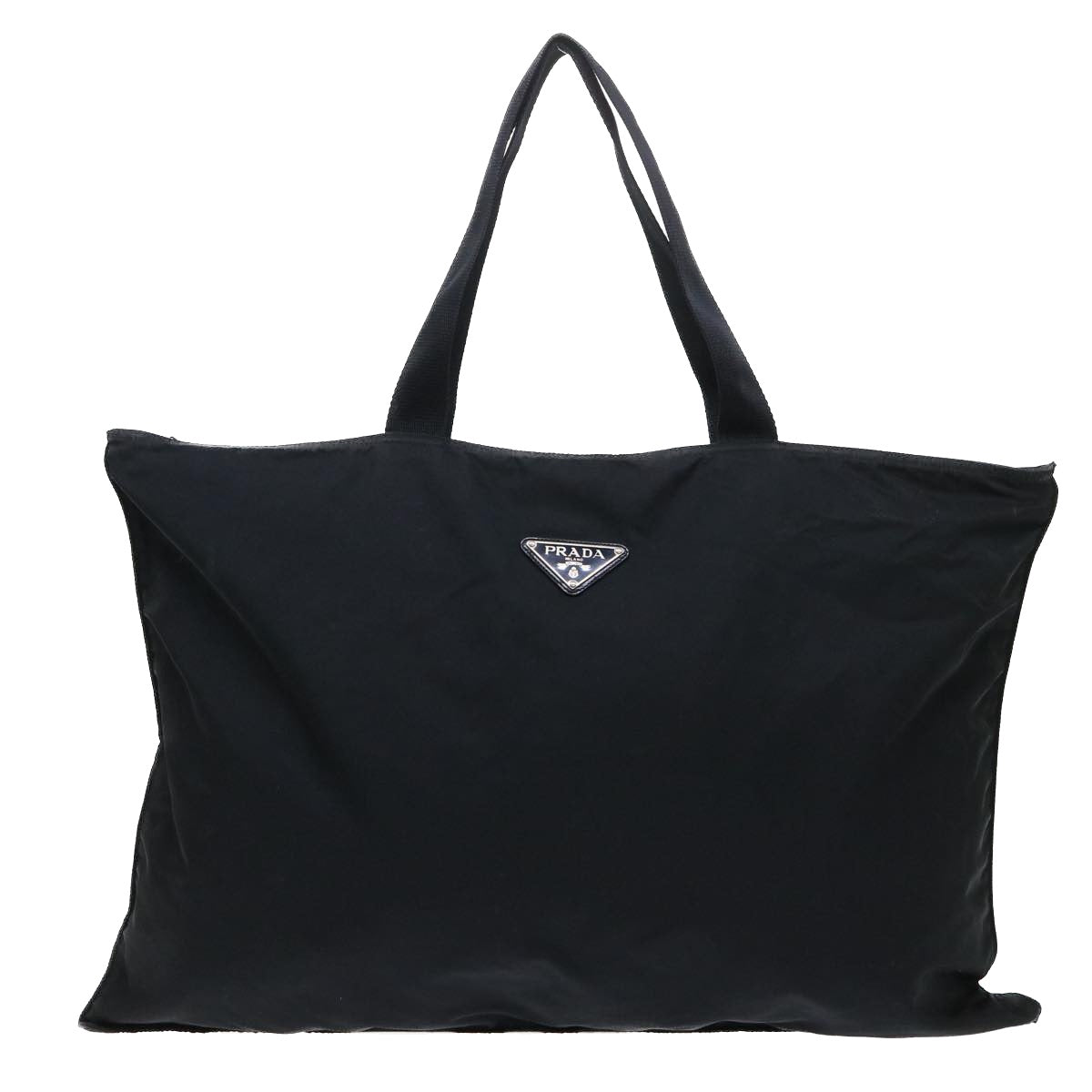 PRADA Tote Bag Nylon Black Auth bs7767