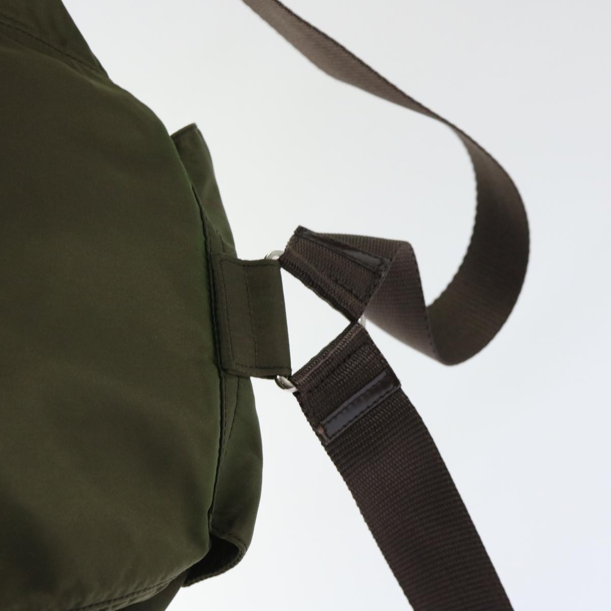 PRADA Backpack Nylon Khaki Auth bs7768