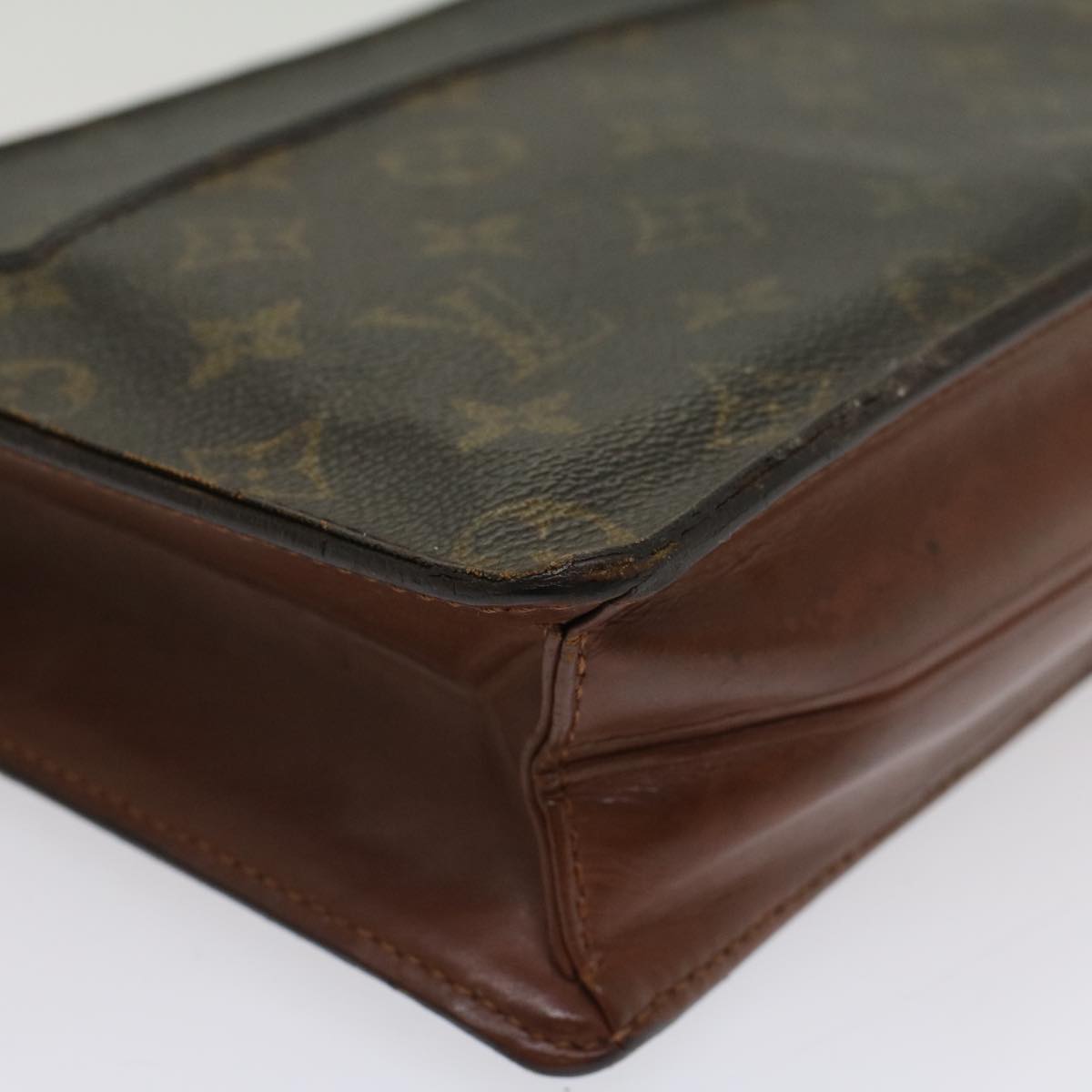 LOUIS VUITTON Monogram Pochette Homme Clutch Bag M51795 LV Auth bs7776