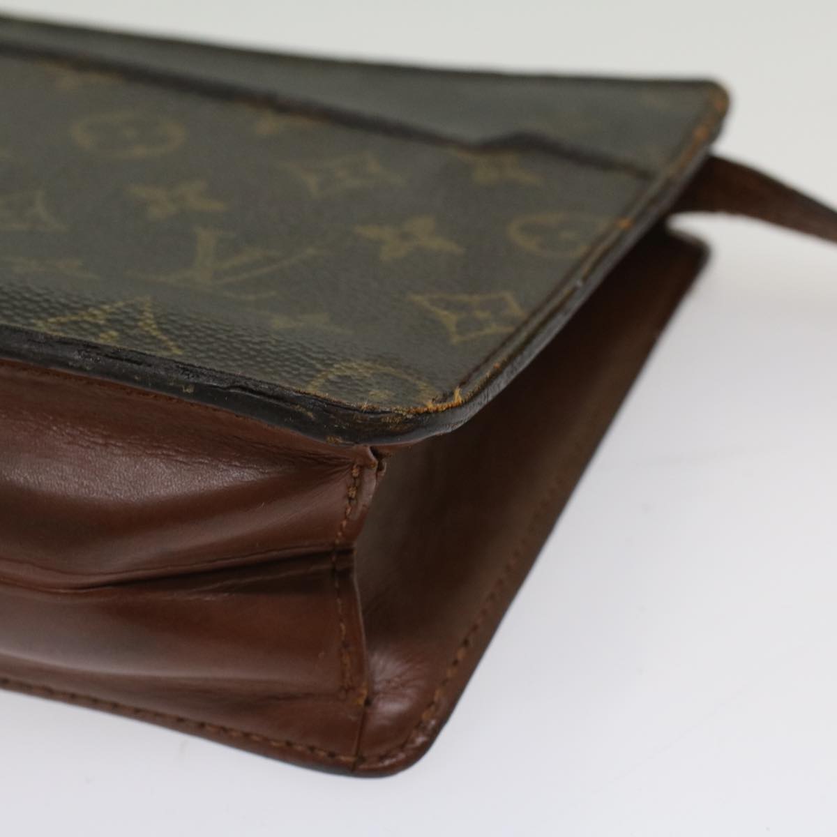 LOUIS VUITTON Monogram Pochette Homme Clutch Bag M51795 LV Auth bs7776