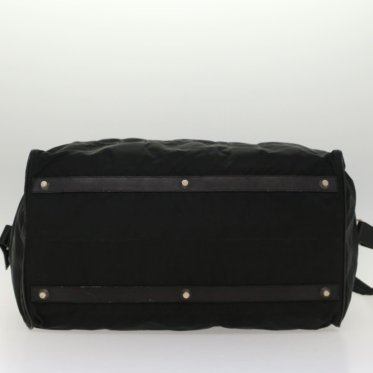 PRADA Boston Bag Nylon 2way Black Auth bs7783