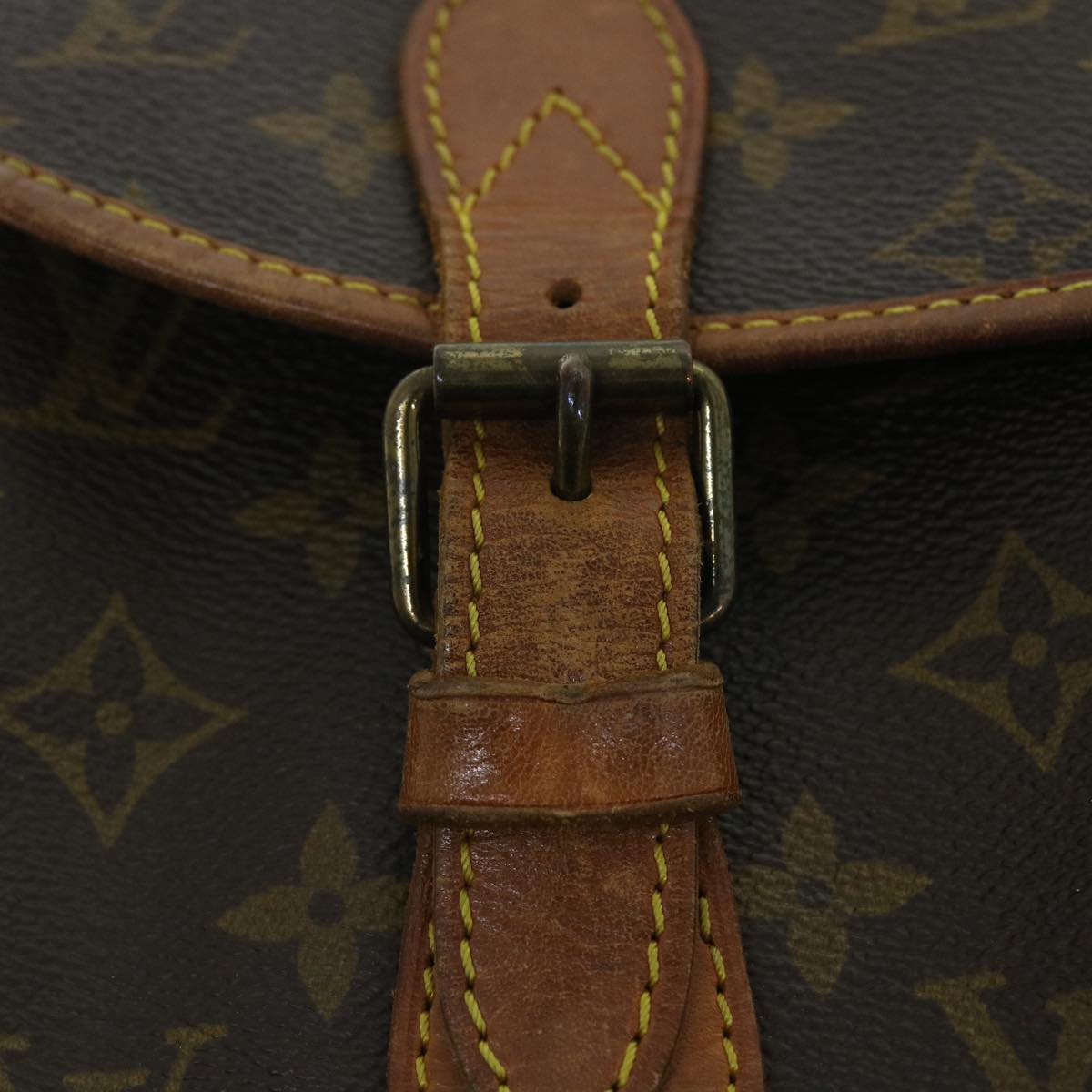 LOUIS VUITTON Monogram Gibeciere GM Shoulder Bag M42246 LV Auth bs7791