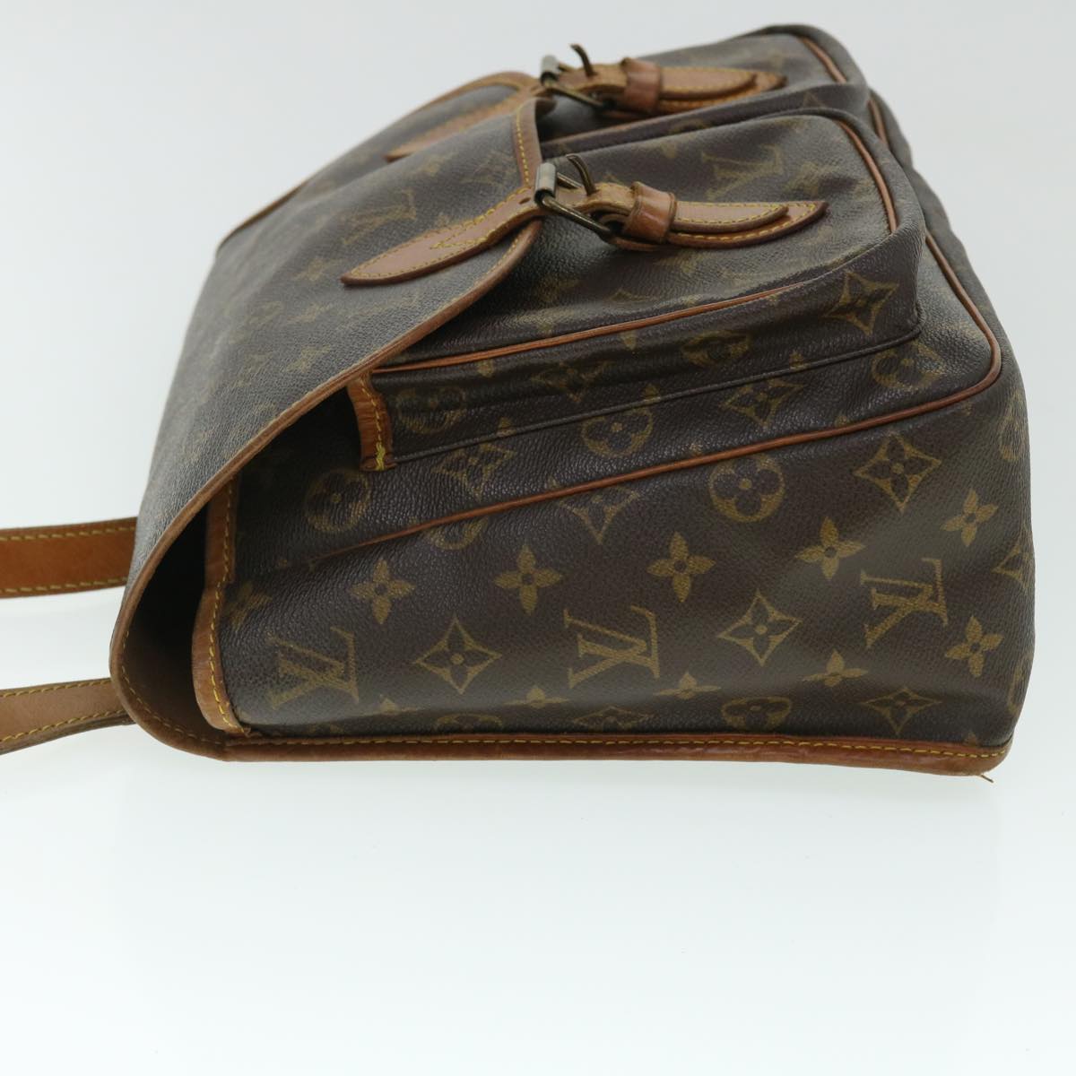 LOUIS VUITTON Monogram Gibeciere GM Shoulder Bag M42246 LV Auth bs7791