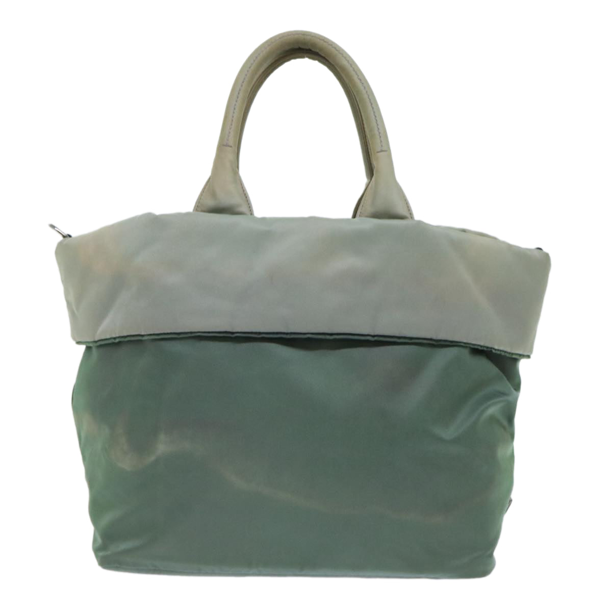 PRADA Tote Bag Nylon Green Auth bs7806 - 0