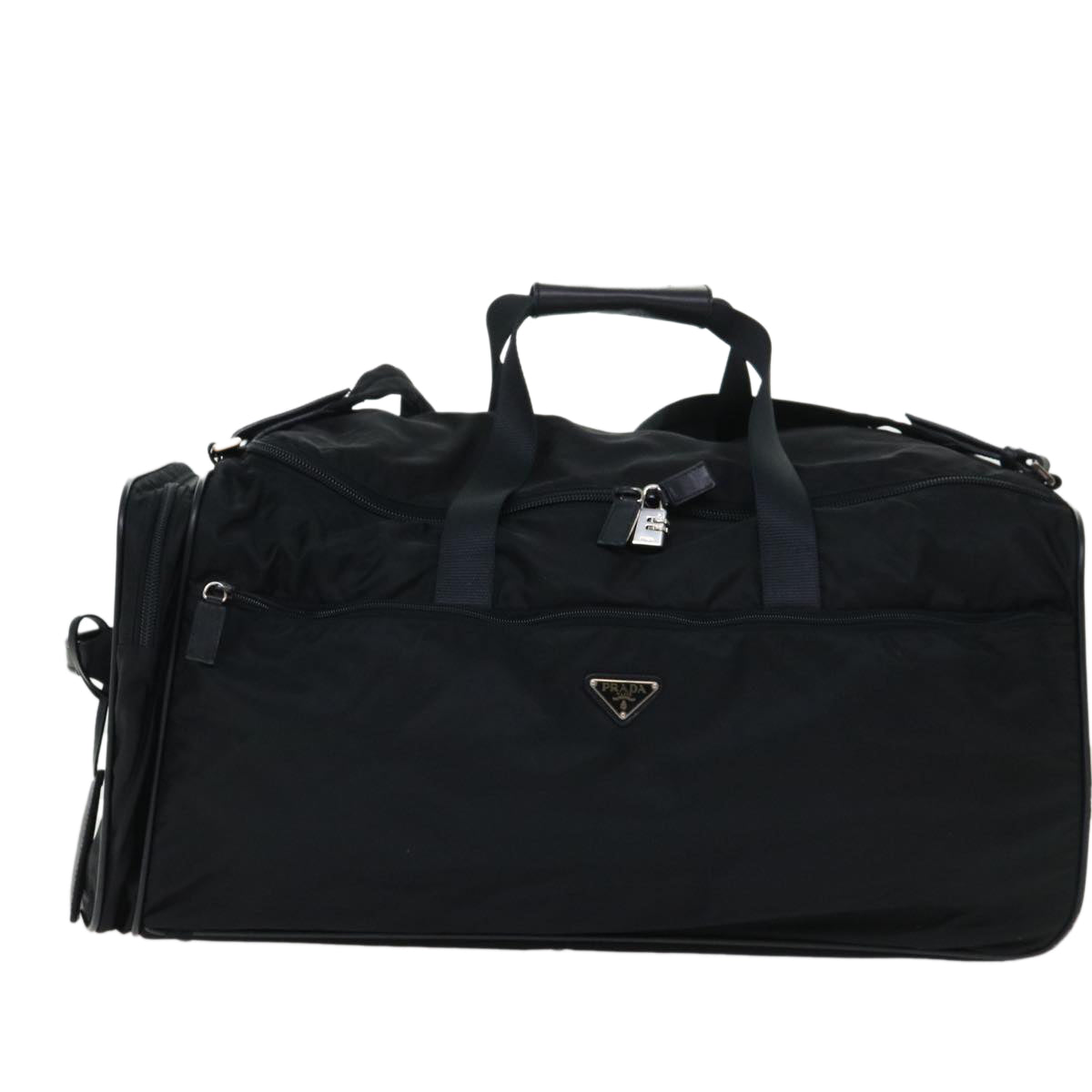 PRADA Suitcase Nylon 2way Black Auth bs7820 - 0